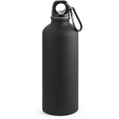 COLLINA. Aluminiumflasche mit Karabiner 540 ml, Schwarz