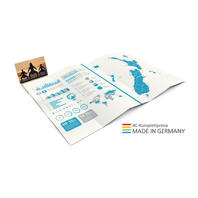 Geiger-Notes Concept-Card Faltplan Large green+blue 50 Digital, inkl. Druck