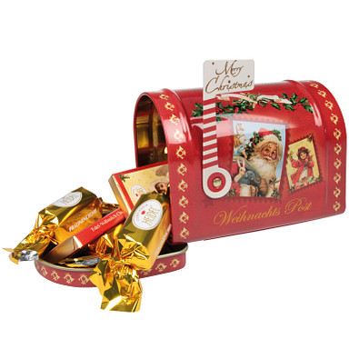 CONFISERIE HEIDEL Weihnachts-Mailbox, rot