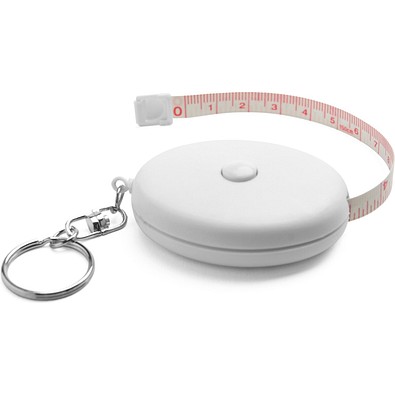 COPPI. Schlüsselanhänger mit Maßband, Weiß