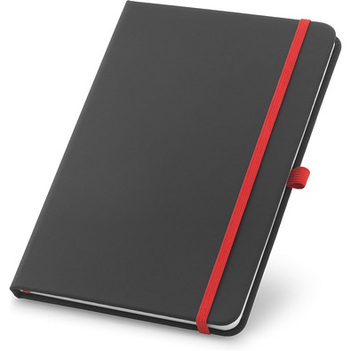 CORBIN. A5 Notizbuch aus PU mit linierten Blättern, Rot