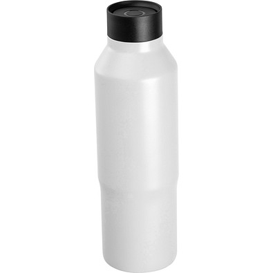 CrisMa Vakuum Edelstahltrinkflasche, 600ml, weiß