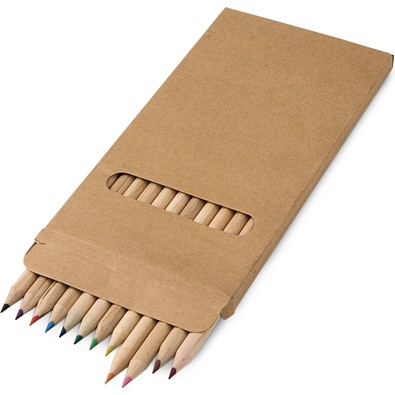 CROCO. Buntstift Schachtel mit 12 Buntstiften, Natur
