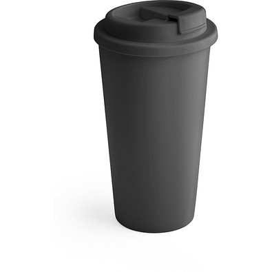 CUPPARI. Reisebecher aus PP, Schwarz