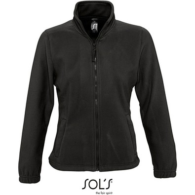 Damen Fleecejacke North, S, Black
