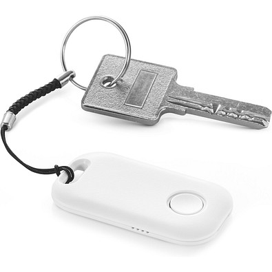 DAMY. Wireless Tracker mit kompaktem, leichtem Design aus recyceltem ABS (100 % rABS), Weiß