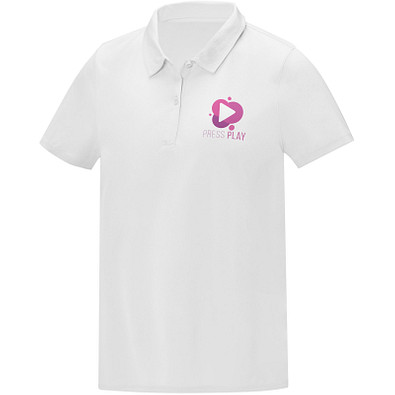 Deimos Poloshirt cool fit mit Kurzärmeln für Damen, weiß, 3XL