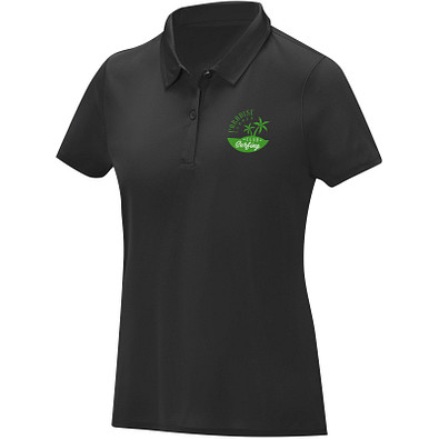 Deimos Poloshirt cool fit mit Kurzärmeln für Damen, schwarz, L
