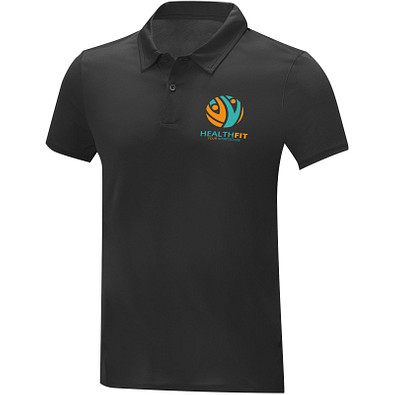 Deimos Poloshirt cool fit mit Kurzärmeln für Herren, schwarz, 4XL