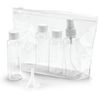 DENIRO. Transparente Kulturbeutel PVC, Transparent