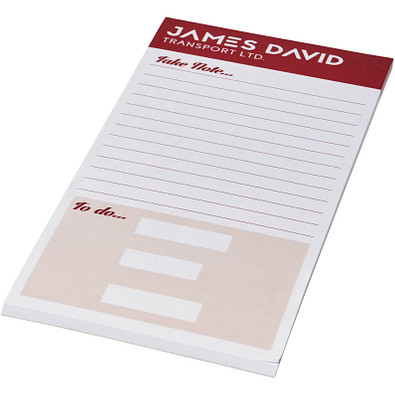 Desk-Mate® 1/3 A4 Notizblock, 50 Blatt, weiß