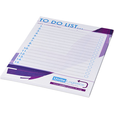 Desk-Mate® A5 Notizblock, 100 Blatt, weiß