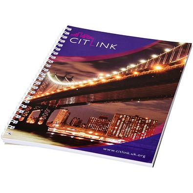 Desk-Mate® A5 Notizbuch mit Spiralbindung, weiß, 50 pages