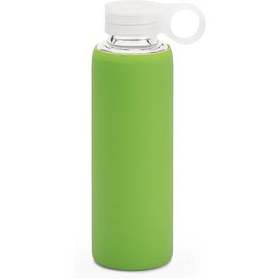 DHABI. Sportflasche aus Borosilikatglas 380 mL, Hellgrün