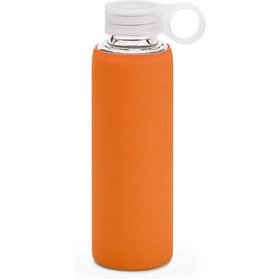 DHABI. Sportflasche aus Borosilikatglas 380 mL, Orange