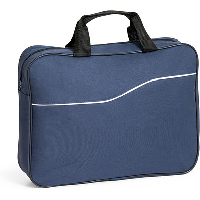 DOHA. Kongressmappe aus 600D polyester, Blau