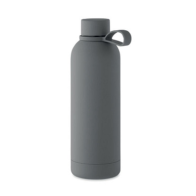 Doppelwandige Flasche 500 ml EMERALD, Steingrau