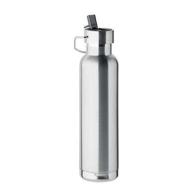 Doppelwandige Flasche 660 ml RIFLOW, Mattsilber