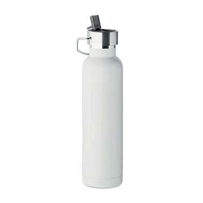 Doppelwandige Flasche 660 ml RIFLOW, Weiß