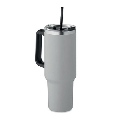 Doppelwandiger Trinkbecher SUMA, Grau