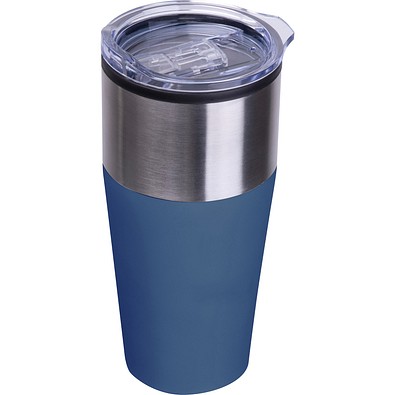 Doppelwandiger Trinkecher, 600ml JORDAN, dunkelblau