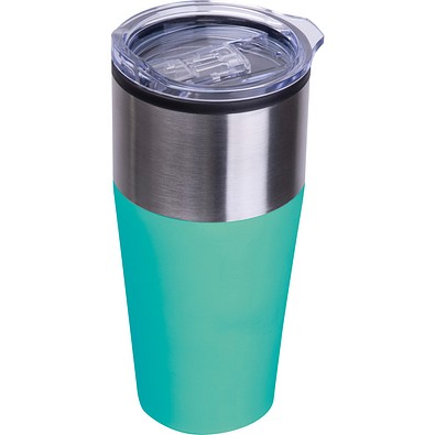 Doppelwandiger Trinkecher, 600ml JORDAN, türkis