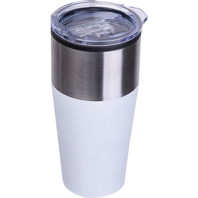 Doppelwandiger Trinkecher, 600ml JORDAN, weiß