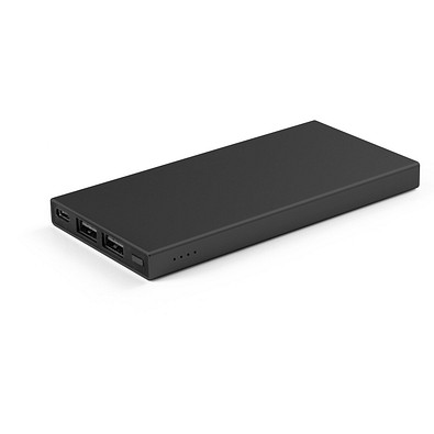 DOROTHY 5. 5'000 mAh Powerbank aus Recyceltes Aluminium (100 % rAL), Schwarz