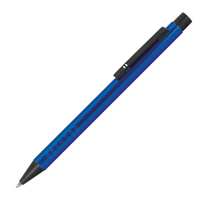 Metall-Kugelschreiber, blau/schwarz