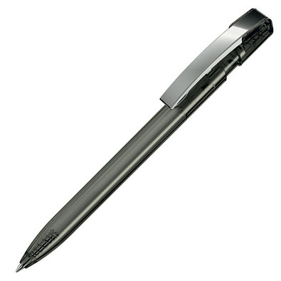 uma® Kugelschreiber Sky, blaue Mine, anthrazit-transparent