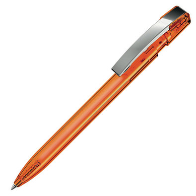 uma® Kugelschreiber Sky, blaue Mine, orange-transparent