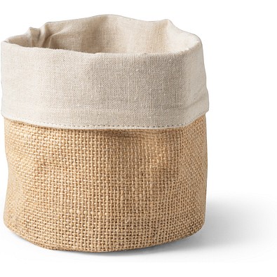 DUCASSE. Mehrzweckbeutel aus Jute (260g/m²) und Baumwolle (120g/m²), Natur