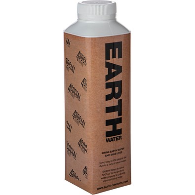 EARTH Water Tetra Pak 500 ml, Braun