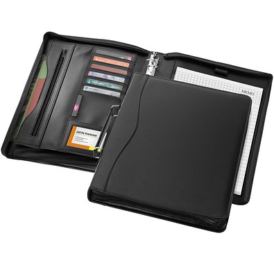 Ebony DIN A4 Aktenmappe, schwarz