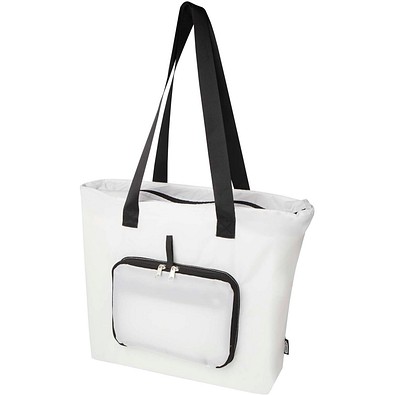 EcoFold faltbare RPET Tragetasche 16 L, weiss