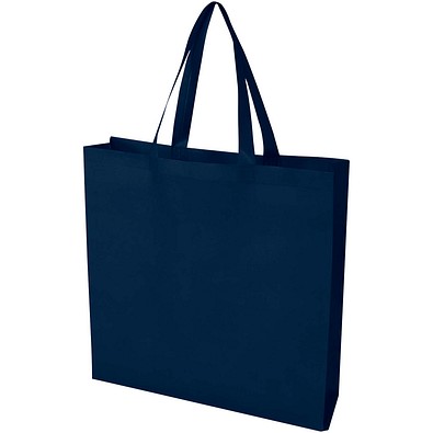 EcoSeal GRS-recycelte Nonwoven Tragetasche mit Zeitenfalten 12 L, navy