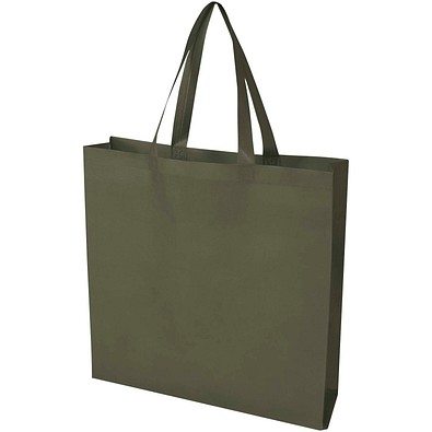 EcoSeal GRS-recycelte Nonwoven Tragetasche mit Zeitenfalten 12 L, waldgrün