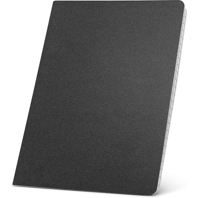 ECOWN. Notizbuch A5 mit linierten Blättern, Schwarz