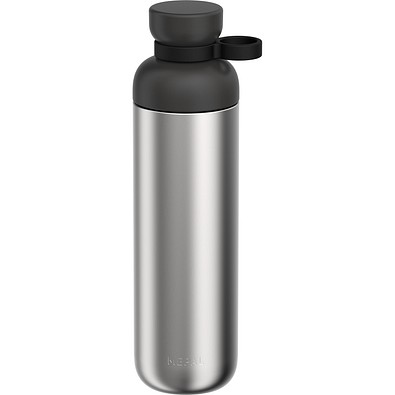 edelstahl trinkflasche vita 500 ml - nordic black, schwarz