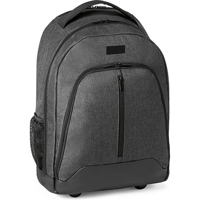 EINDHOVEN. Trolley-Rucksack für Laptop 15.6'' aus 600D Polyester, Dunkelgrau