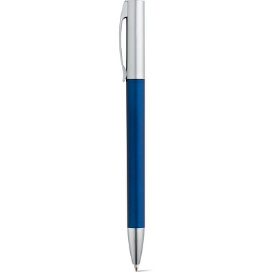 ELBE. Kugelschreiber mit Drehmechanik, Metallclip, Blau