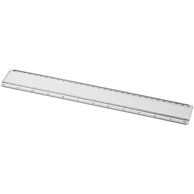 Ellison 30 cm Kunststofflineal mit Papiereinlage, transparent klar