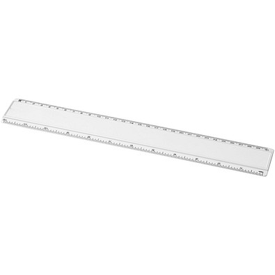 Ellison 30 cm Kunststofflineal mit Papiereinlage, weiss