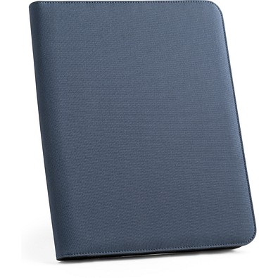 EMERGE FOLDER. A4 Mappe aus recyceltem Polyester (100% rPET) 300D mit Reißverschluss, Blau