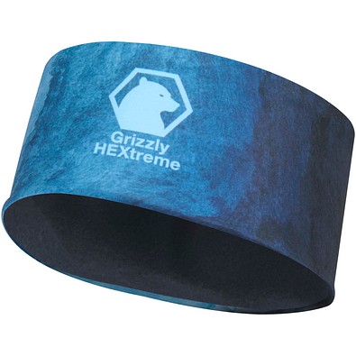 Emma Sublimation-Stirnband aus RPET mit Fleece, graphitfarben