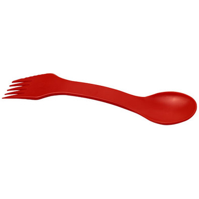 Epsy 3-in-1 Löffel, Gabel und Messer, rot