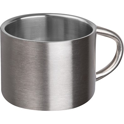 Espressotasse aus Edelstahl 60ml, silbergrau