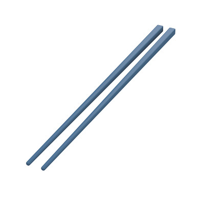 Essstäbchen, 2er Set, blau