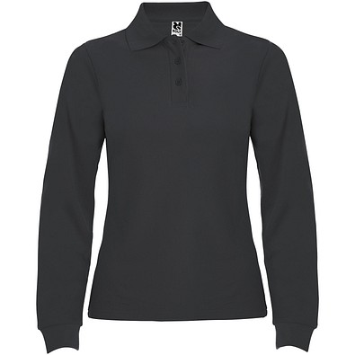 Estrella Langarm Poloshirt für Damen, Dark Lead, L