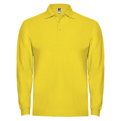 Estrella Langarm Poloshirt für Herren, gelb, 2XL